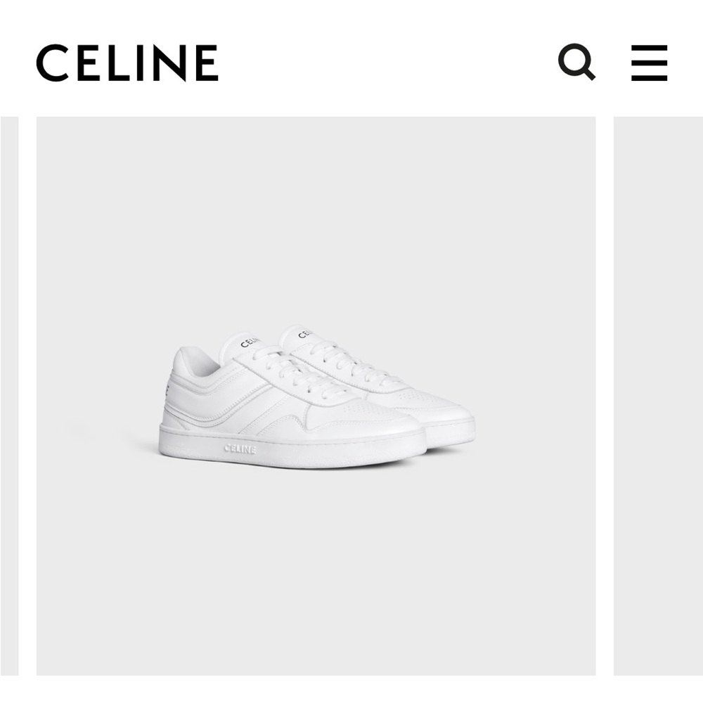 CELINE TRAINER LOW LACE-UP SNEAKER IN CALFSKIN
OPTIC WHITE